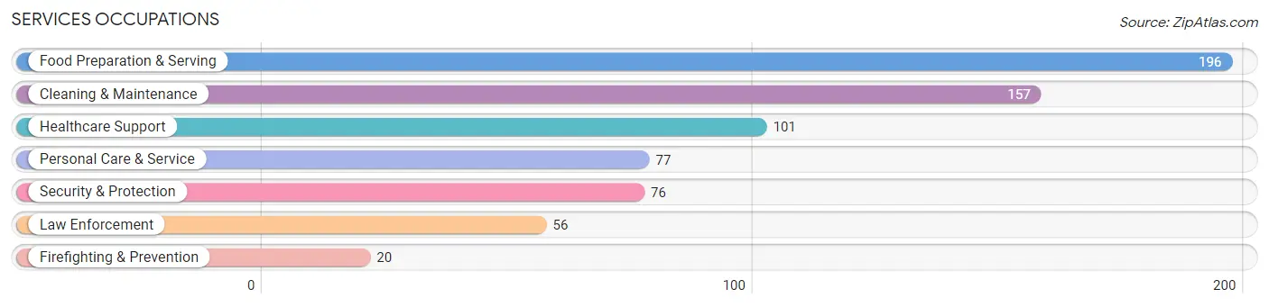 Services Occupations in Latimer County