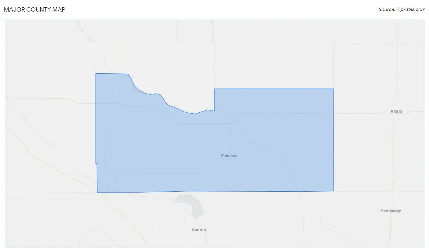 Major County Map