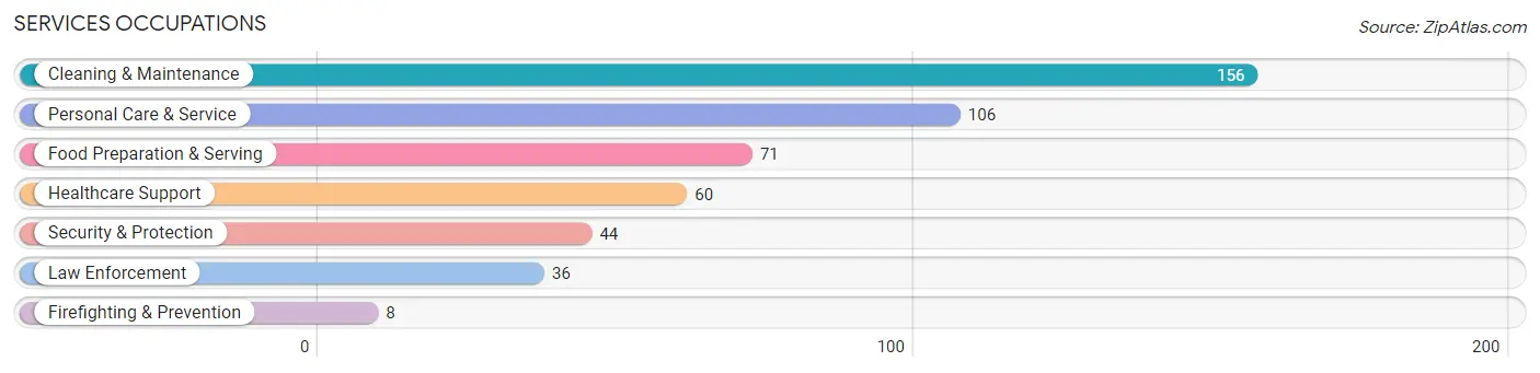 Services Occupations in Major County