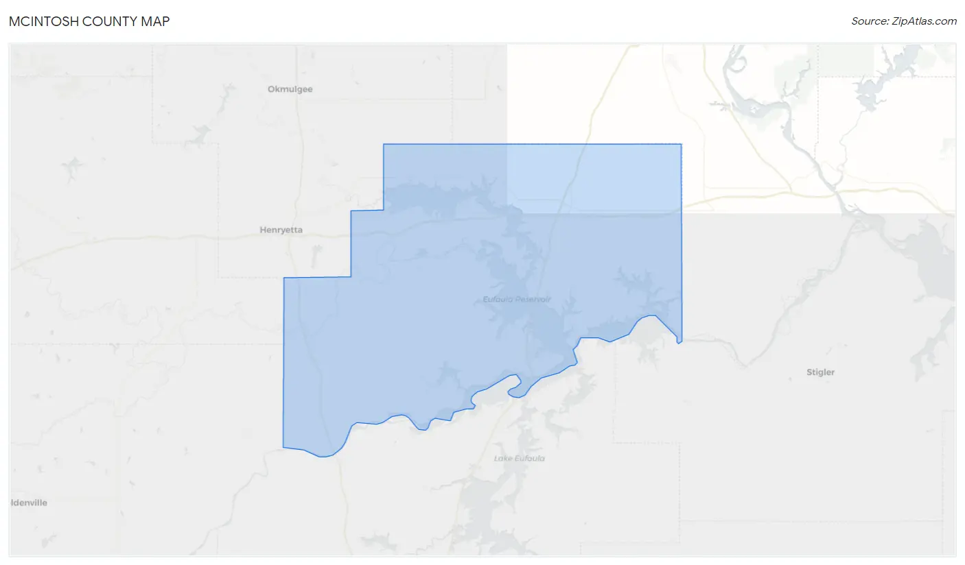 McIntosh County Map