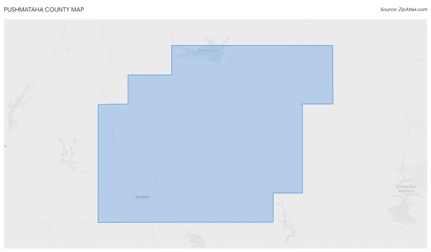 Pushmataha County Map