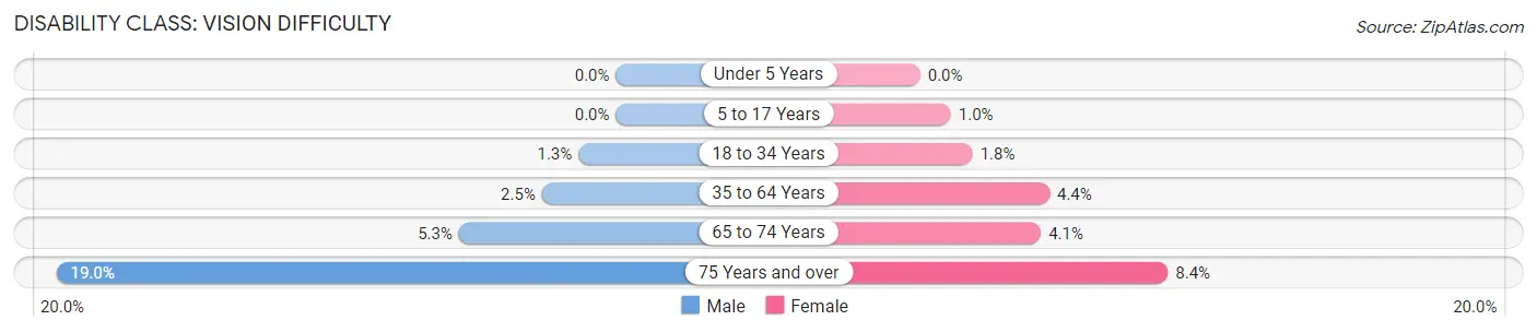 Disability in Union County: <span>Vision Difficulty</span>