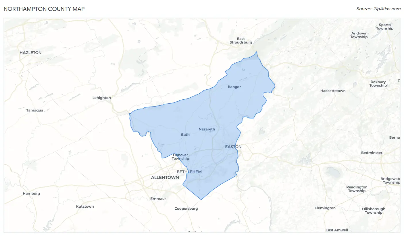 Northampton County Map