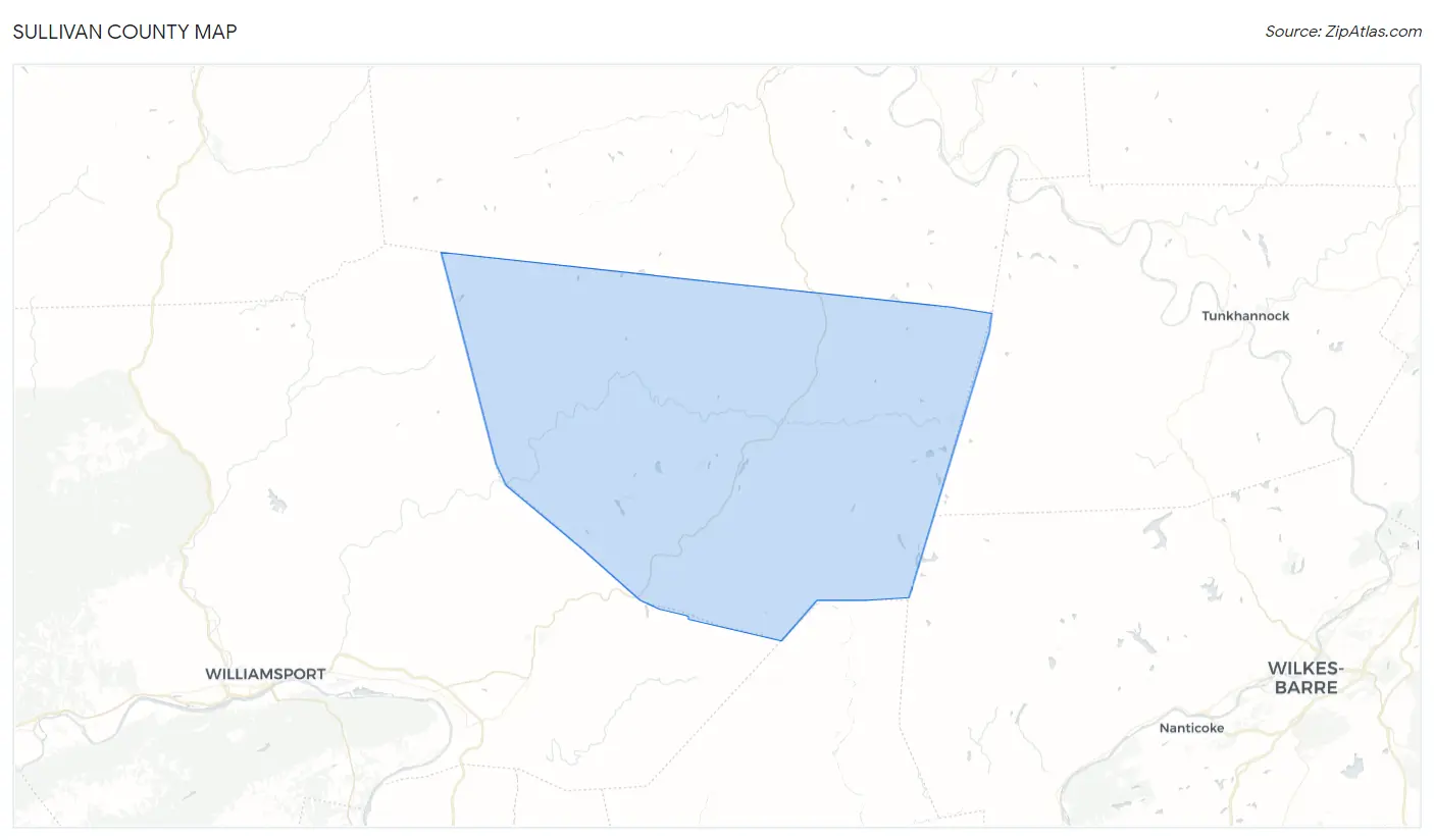 Sullivan County Map