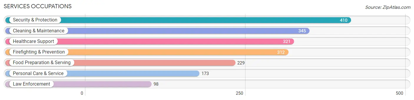 Services Occupations in Adjuntas Municipio