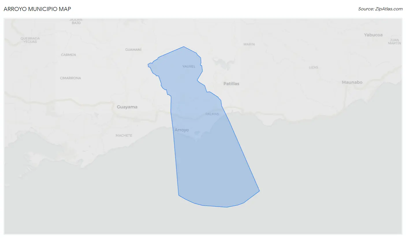 Arroyo Municipio Map