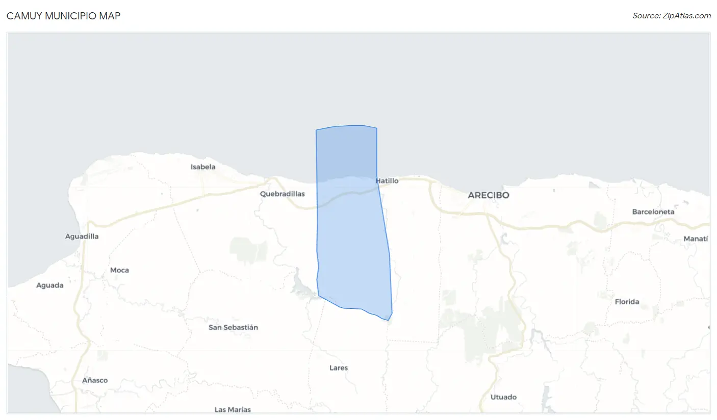 Camuy Municipio Map