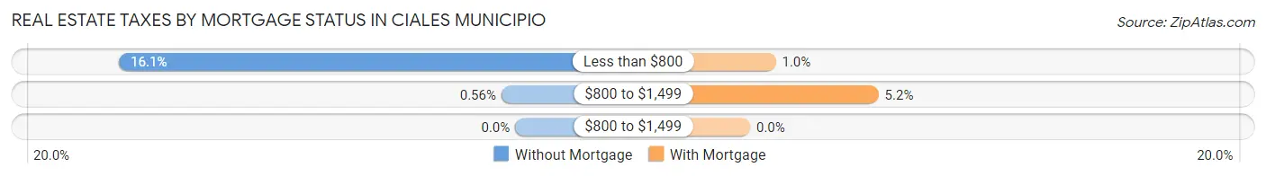 Real Estate Taxes by Mortgage Status in Ciales Municipio