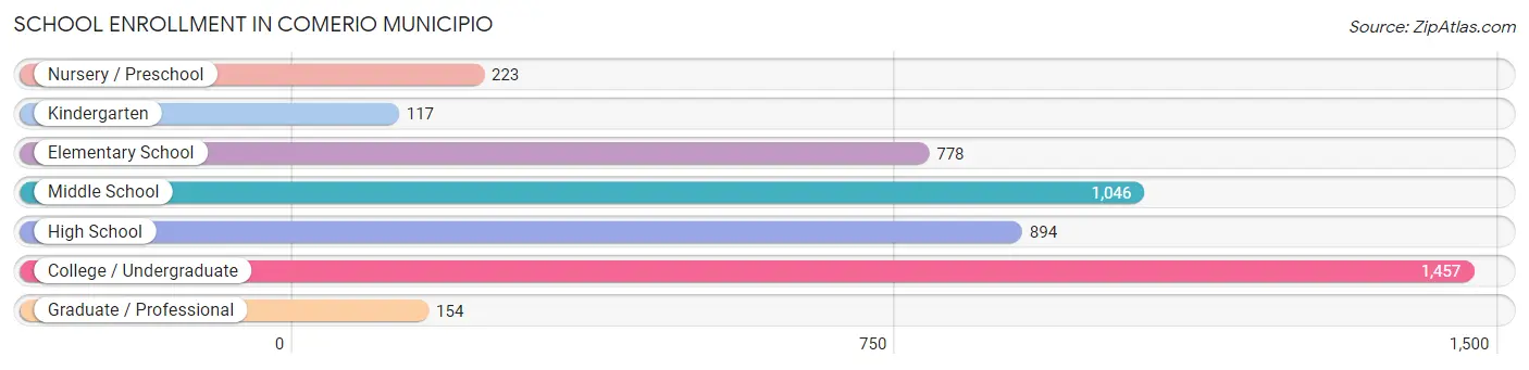 School Enrollment in Comerio Municipio