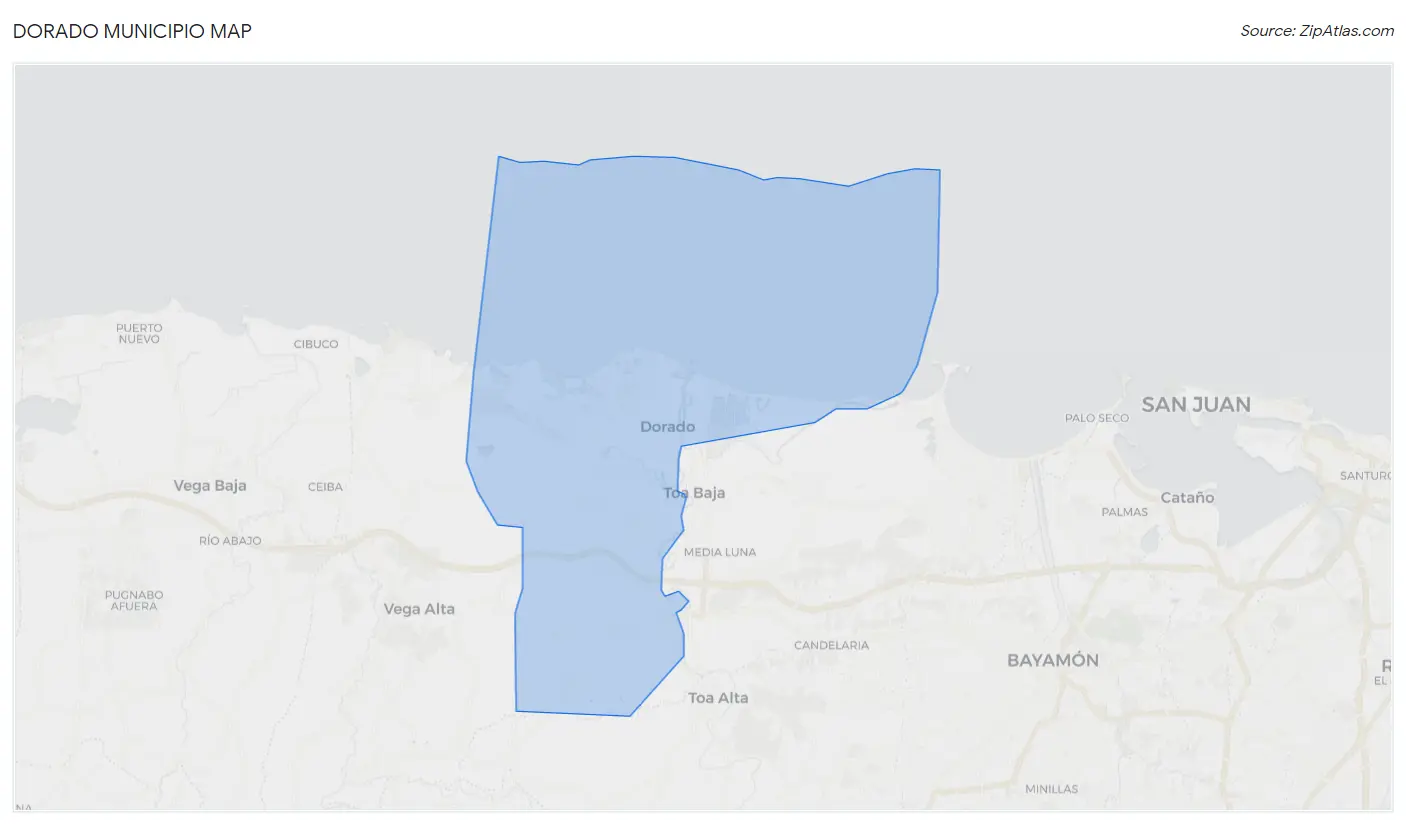 Dorado Municipio Map