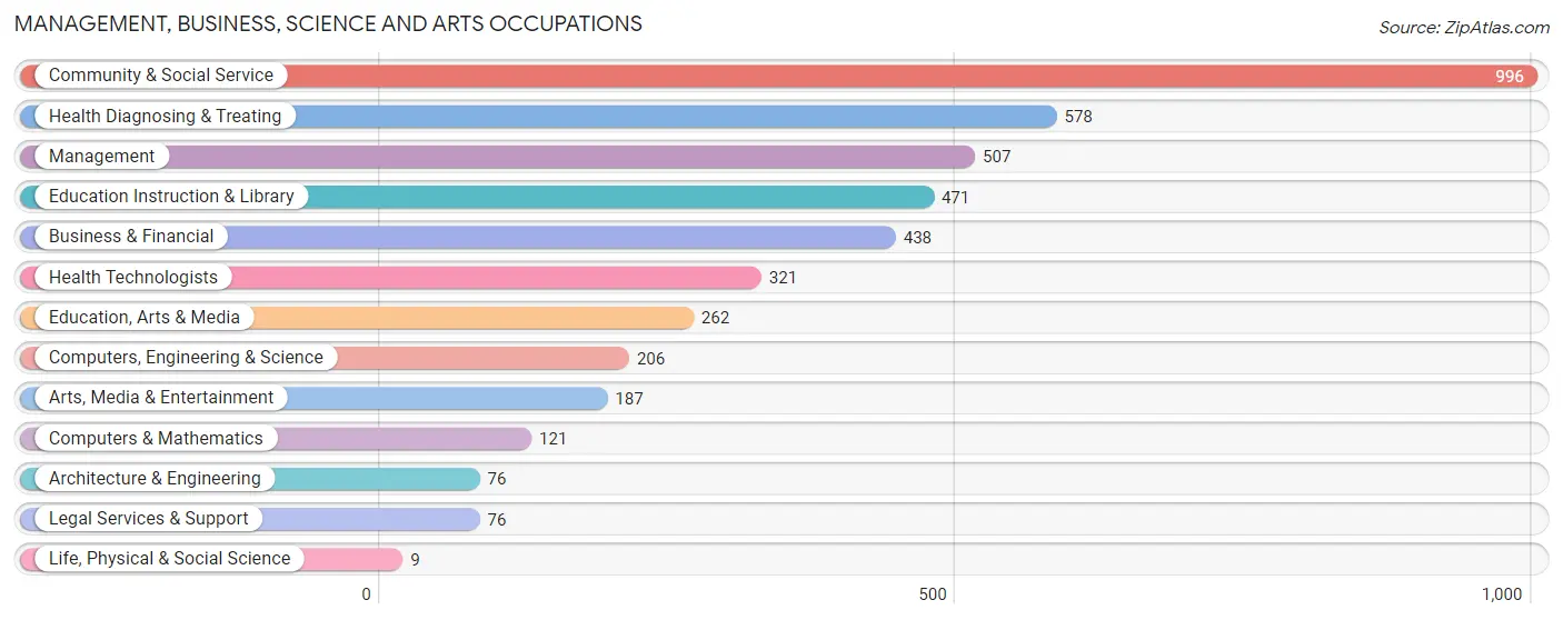 Management, Business, Science and Arts Occupations in Fajardo Municipio