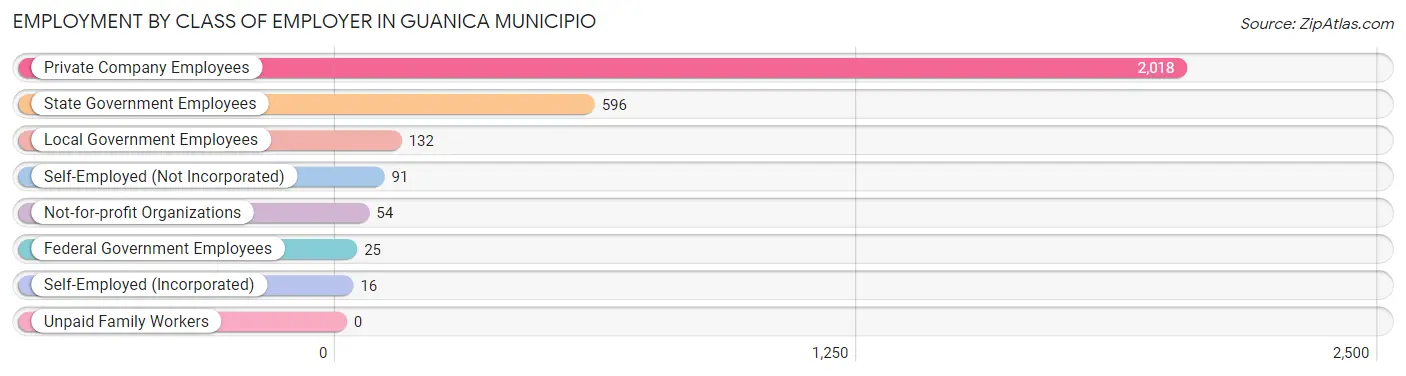 Employment by Class of Employer in Guanica Municipio