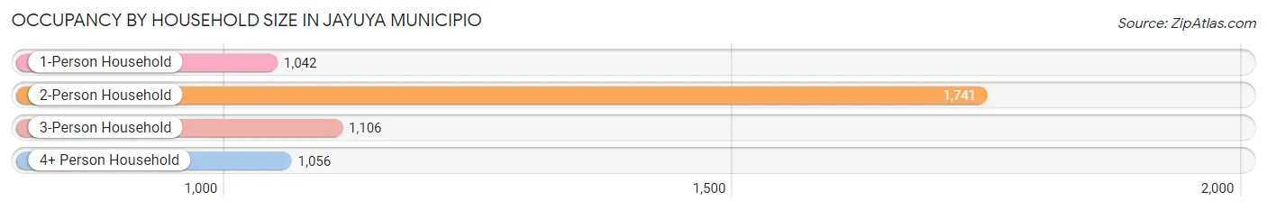 Occupancy by Household Size in Jayuya Municipio