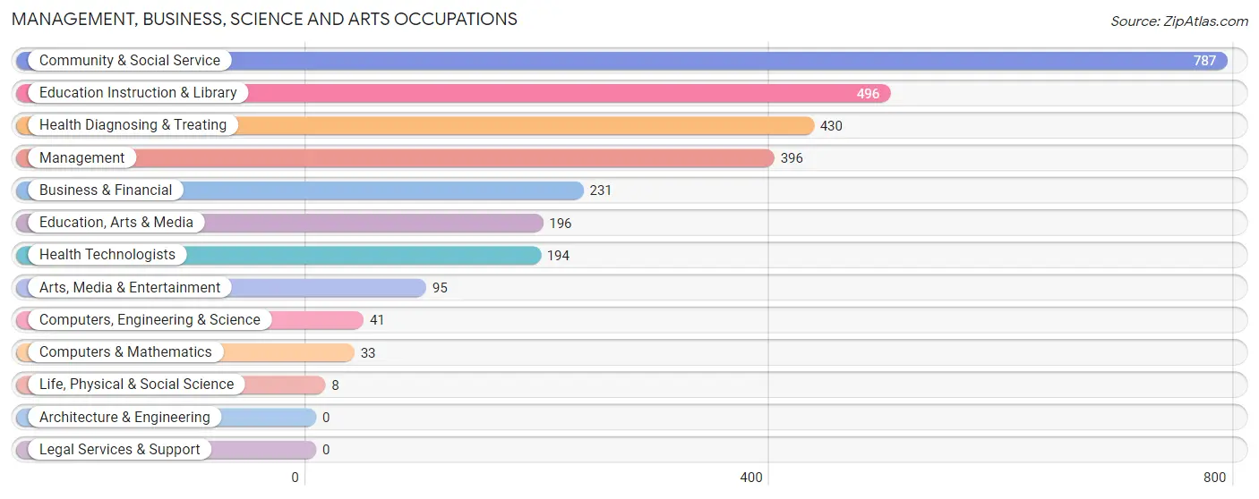 Management, Business, Science and Arts Occupations in Lajas Municipio