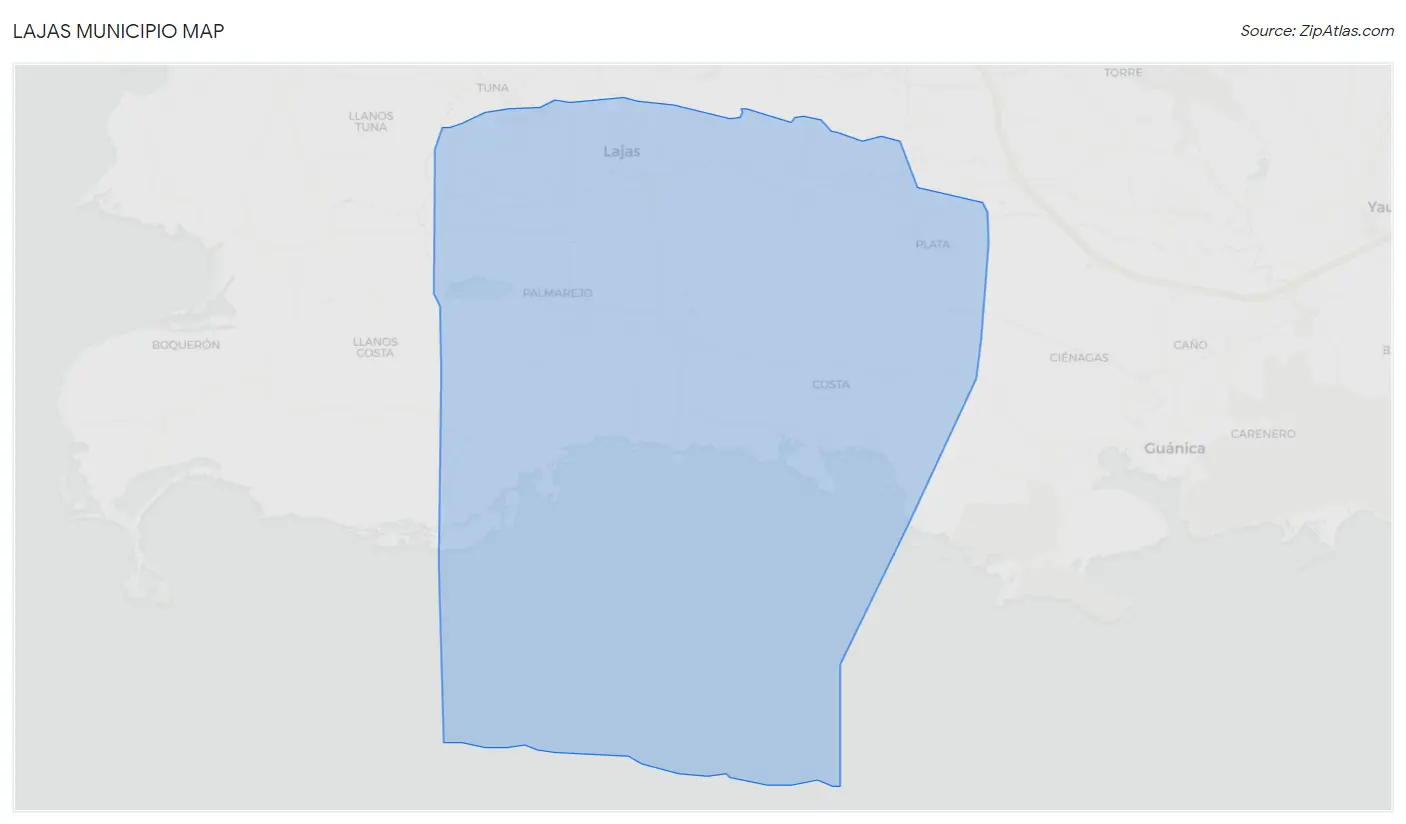 Lajas Municipio Map