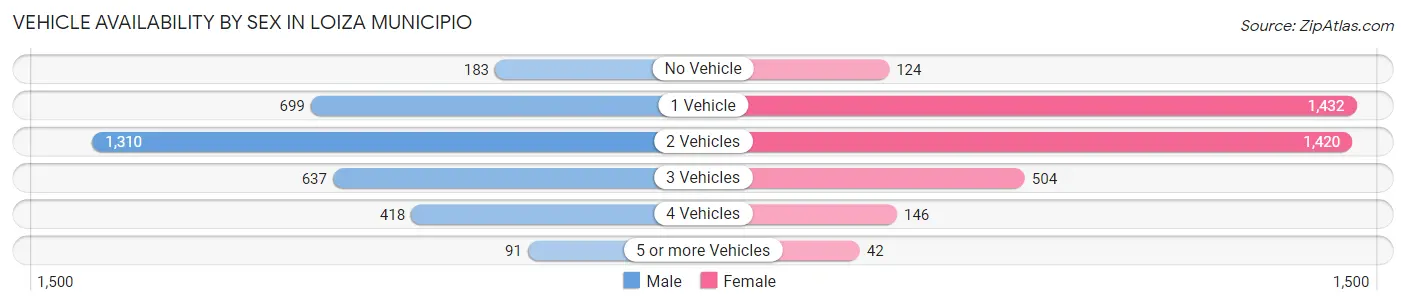 Vehicle Availability by Sex in Loiza Municipio