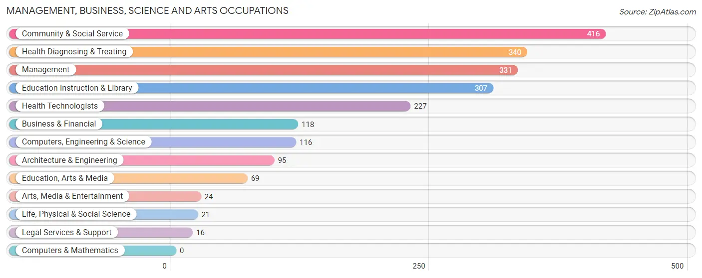 Management, Business, Science and Arts Occupations in Luquillo Municipio