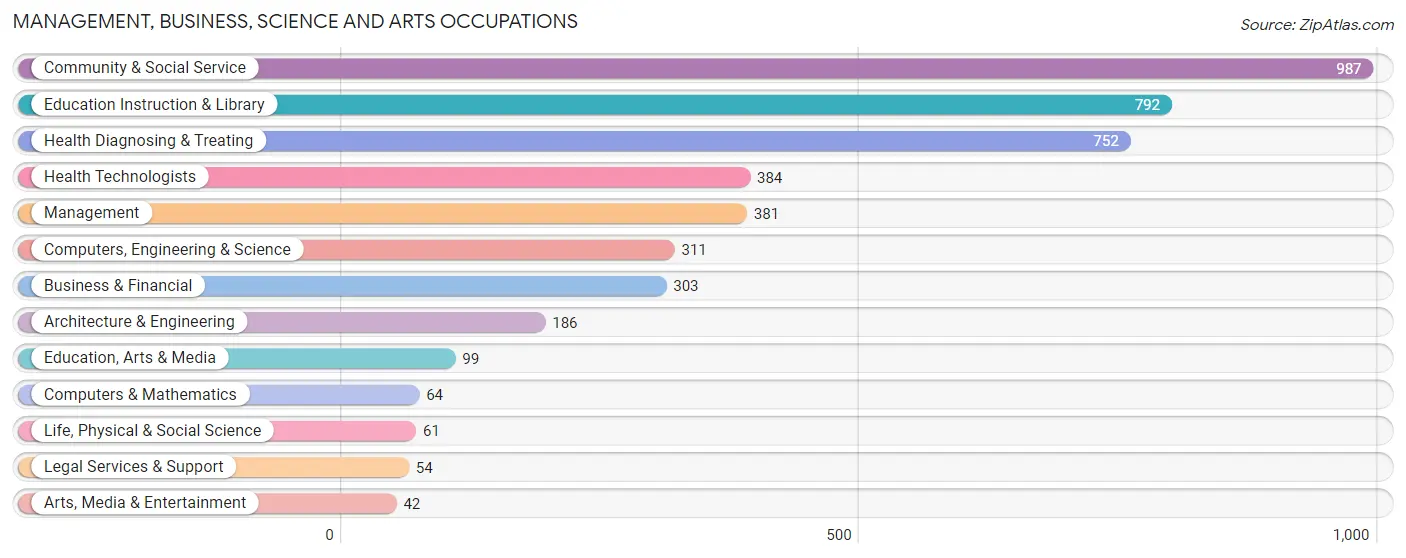 Management, Business, Science and Arts Occupations in Morovis Municipio