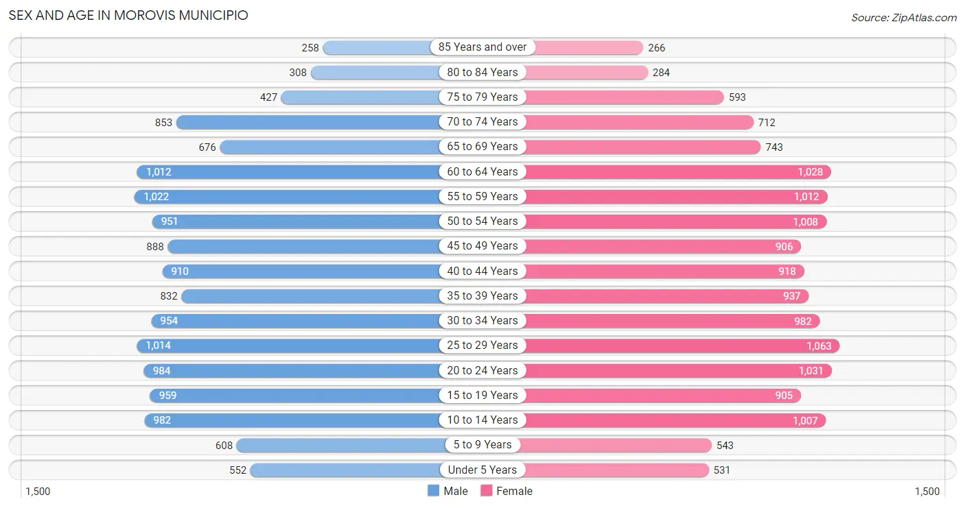 Sex and Age in Morovis Municipio