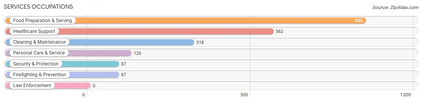 Services Occupations in Naranjito Municipio