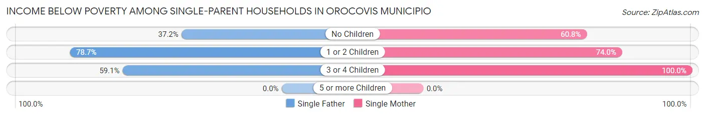 Income Below Poverty Among Single-Parent Households in Orocovis Municipio