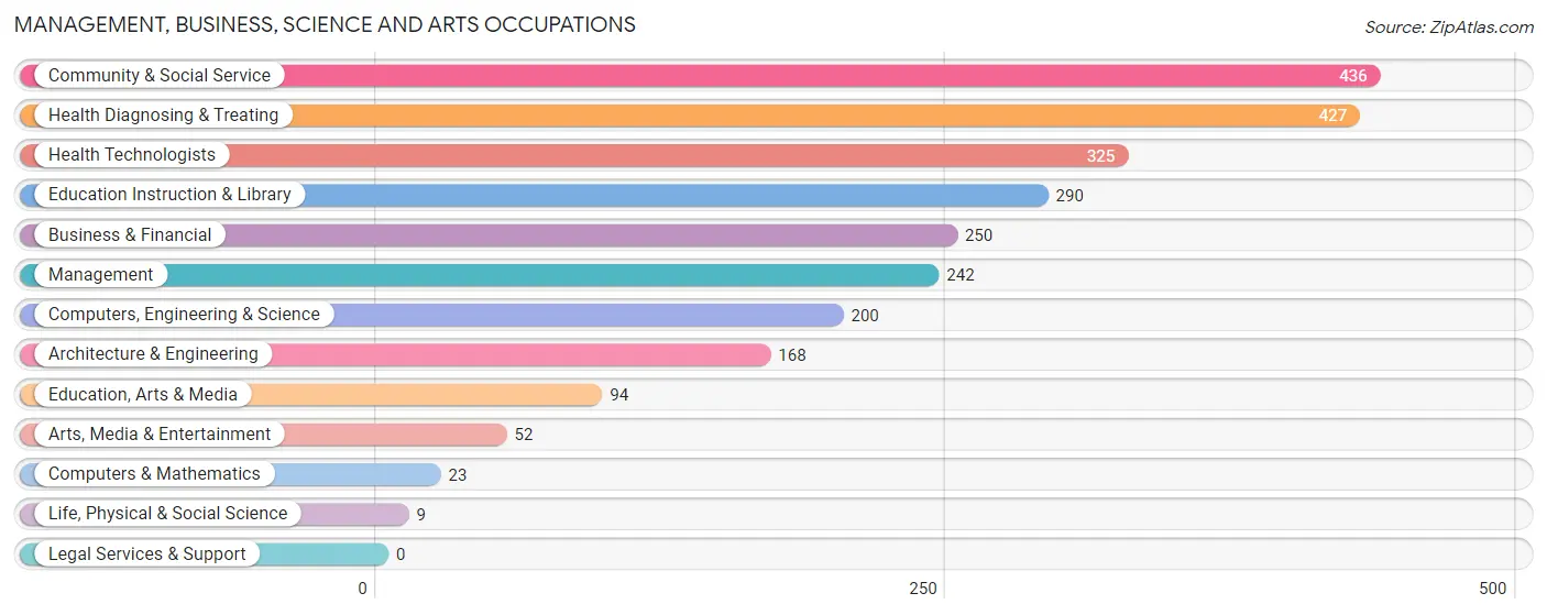 Management, Business, Science and Arts Occupations in Penuelas Municipio