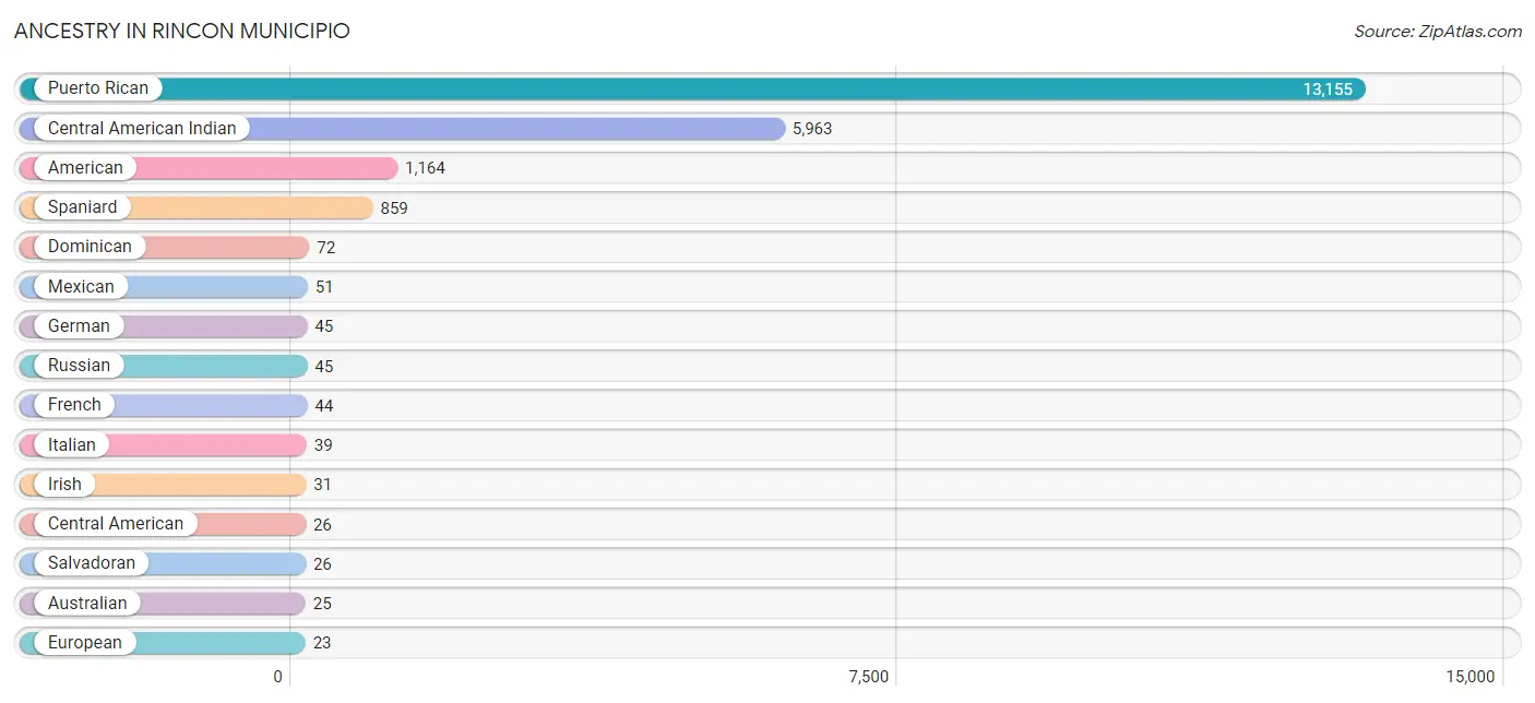 Ancestry in Rincon Municipio