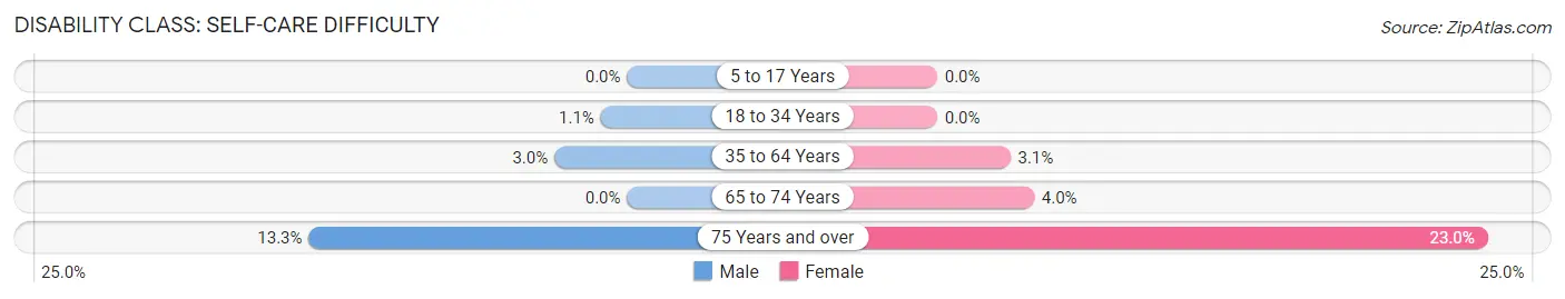 Disability in Rincon Municipio: <span>Self-Care Difficulty</span>