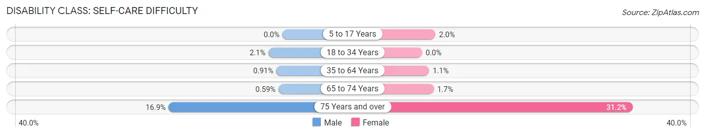 Disability in Salinas Municipio: <span>Self-Care Difficulty</span>