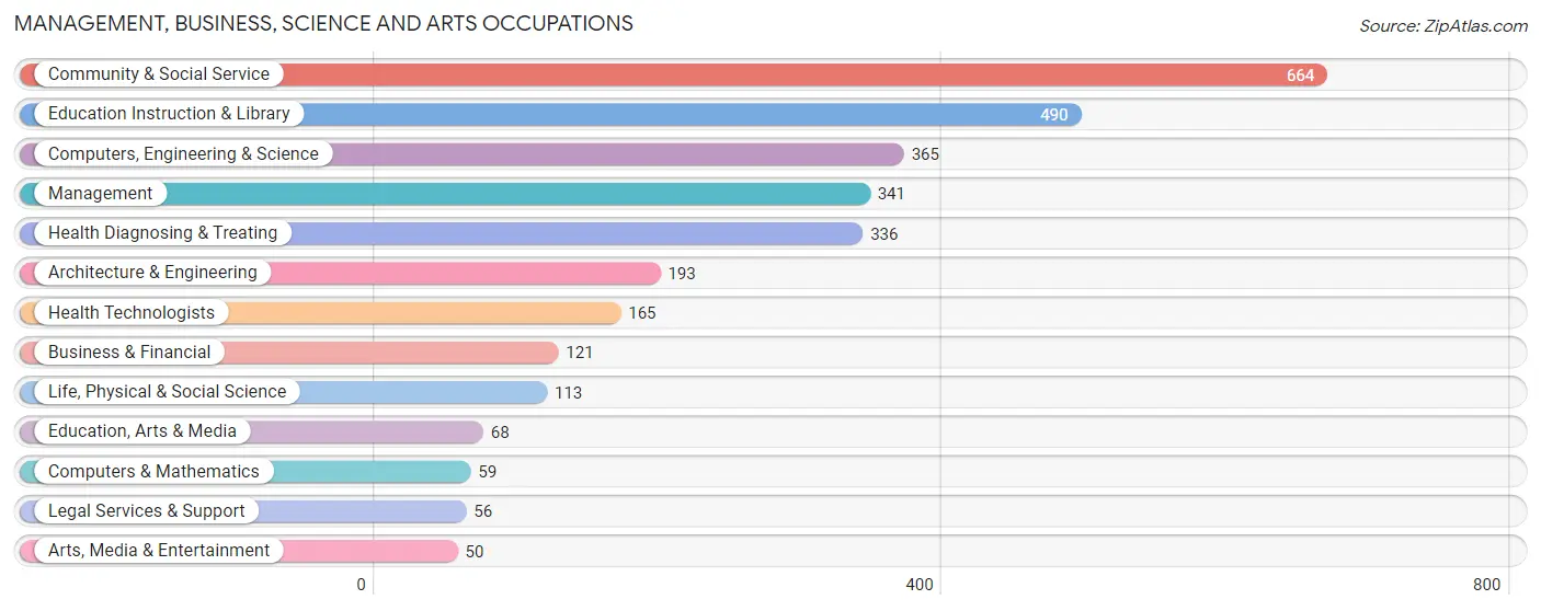 Management, Business, Science and Arts Occupations in Santa Isabel Municipio