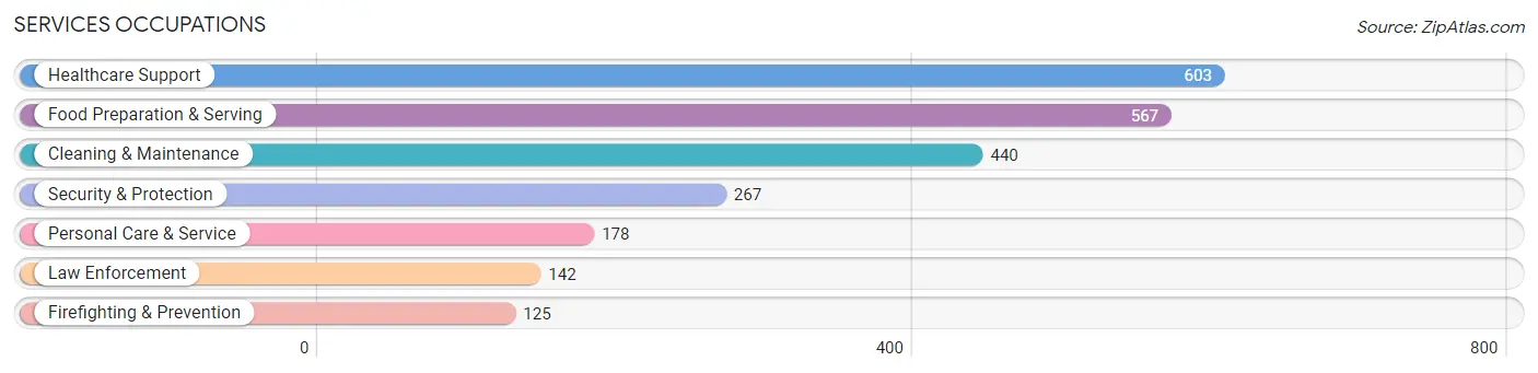 Services Occupations in Barnwell County