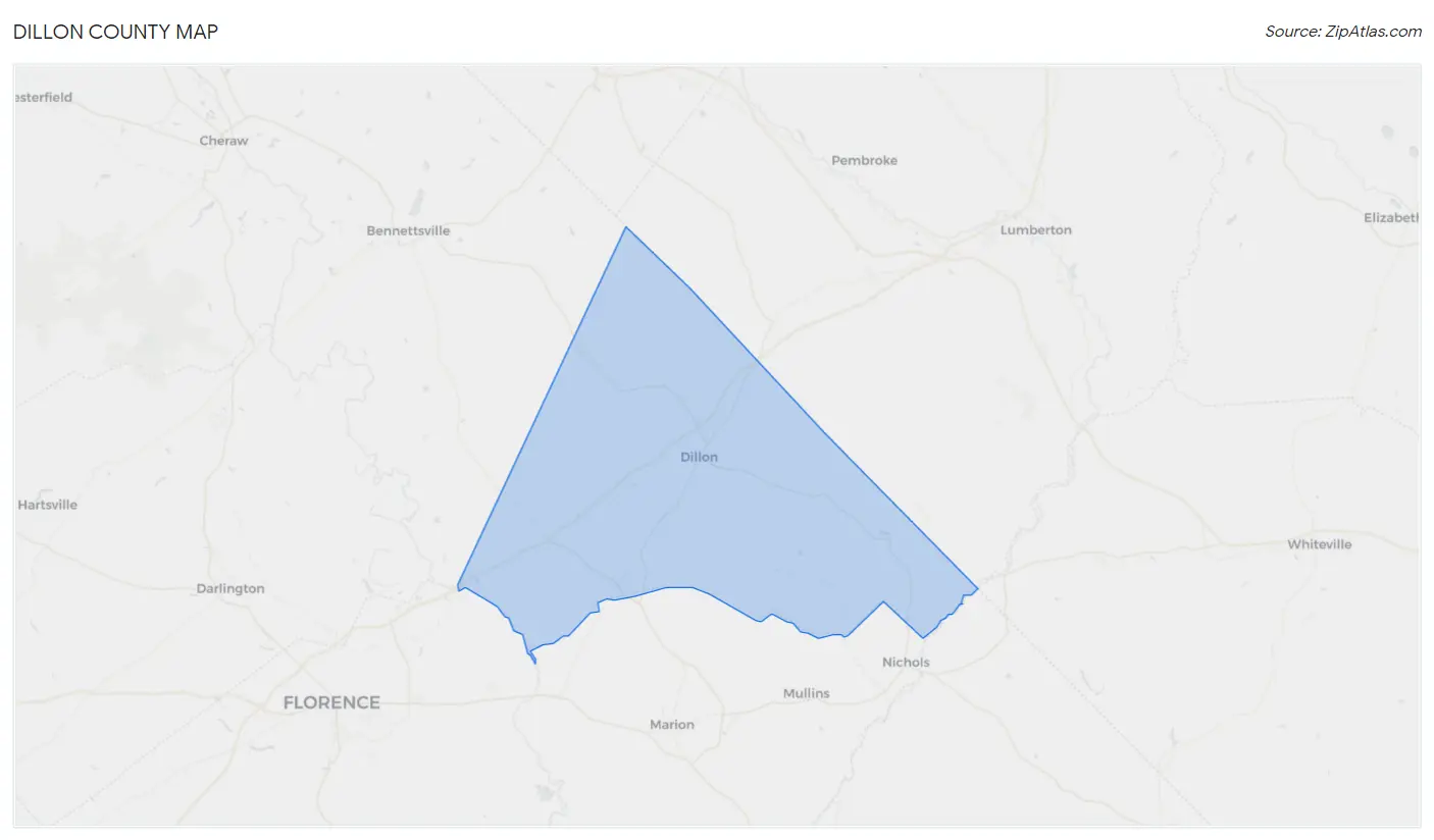 Dillon County Map