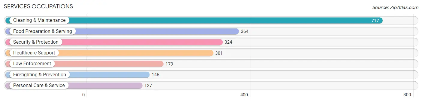 Services Occupations in Hampton County