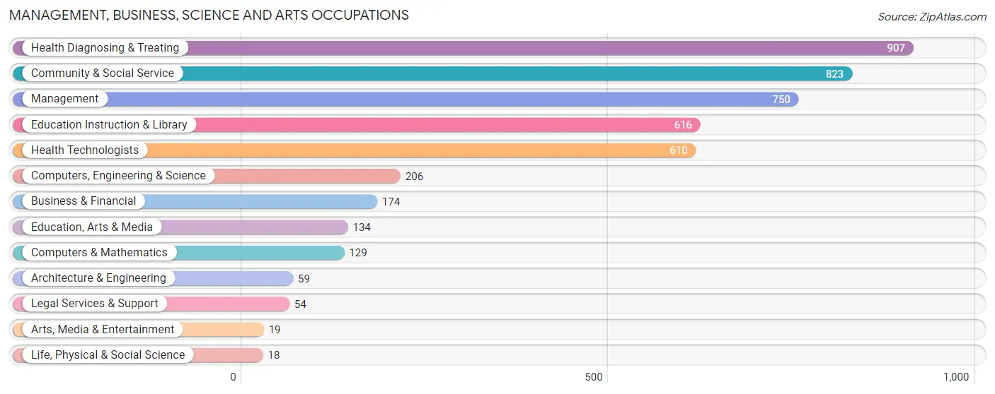 Management, Business, Science and Arts Occupations in Marion County