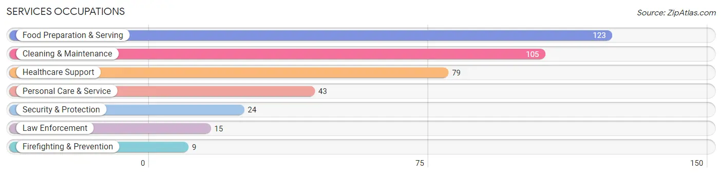 Services Occupations in Kingsbury County