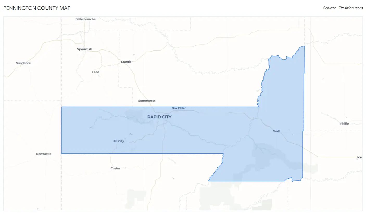 Pennington County Map