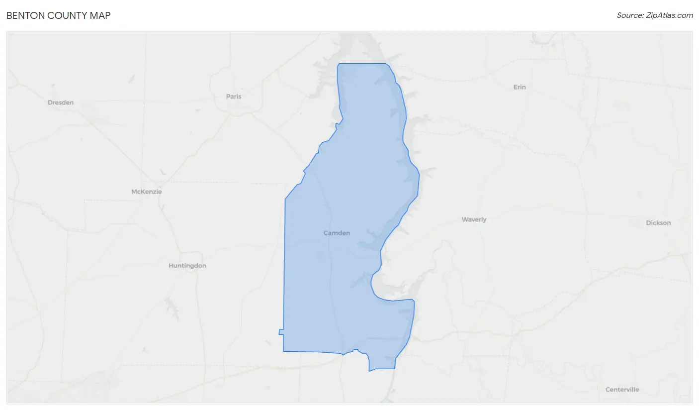 Benton County Map