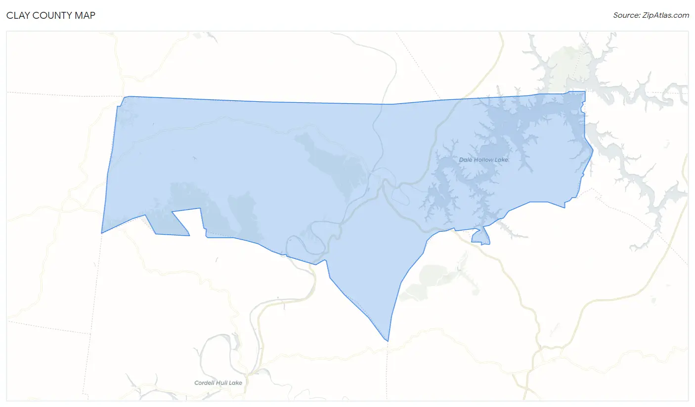 Clay County Map