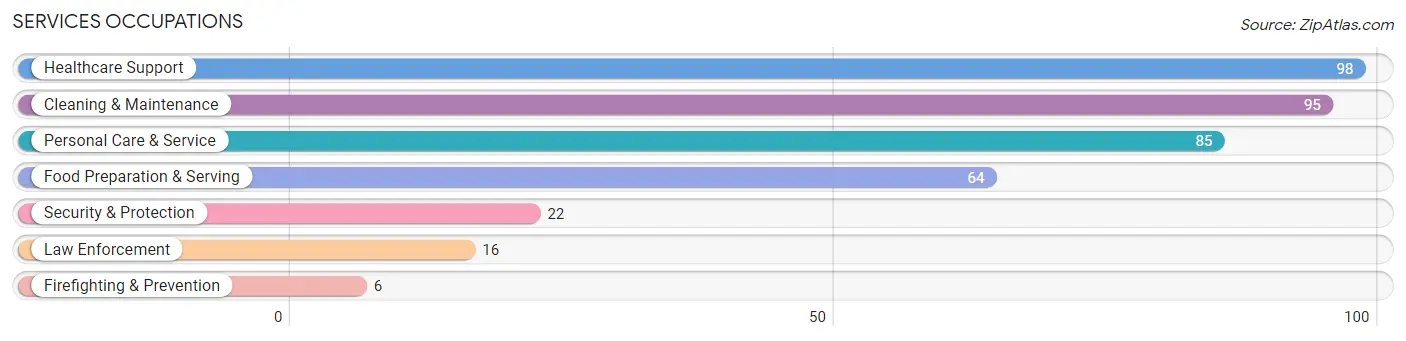 Services Occupations in Clay County