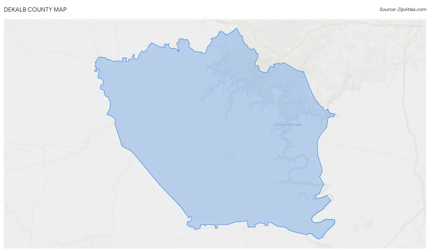 DeKalb County Map