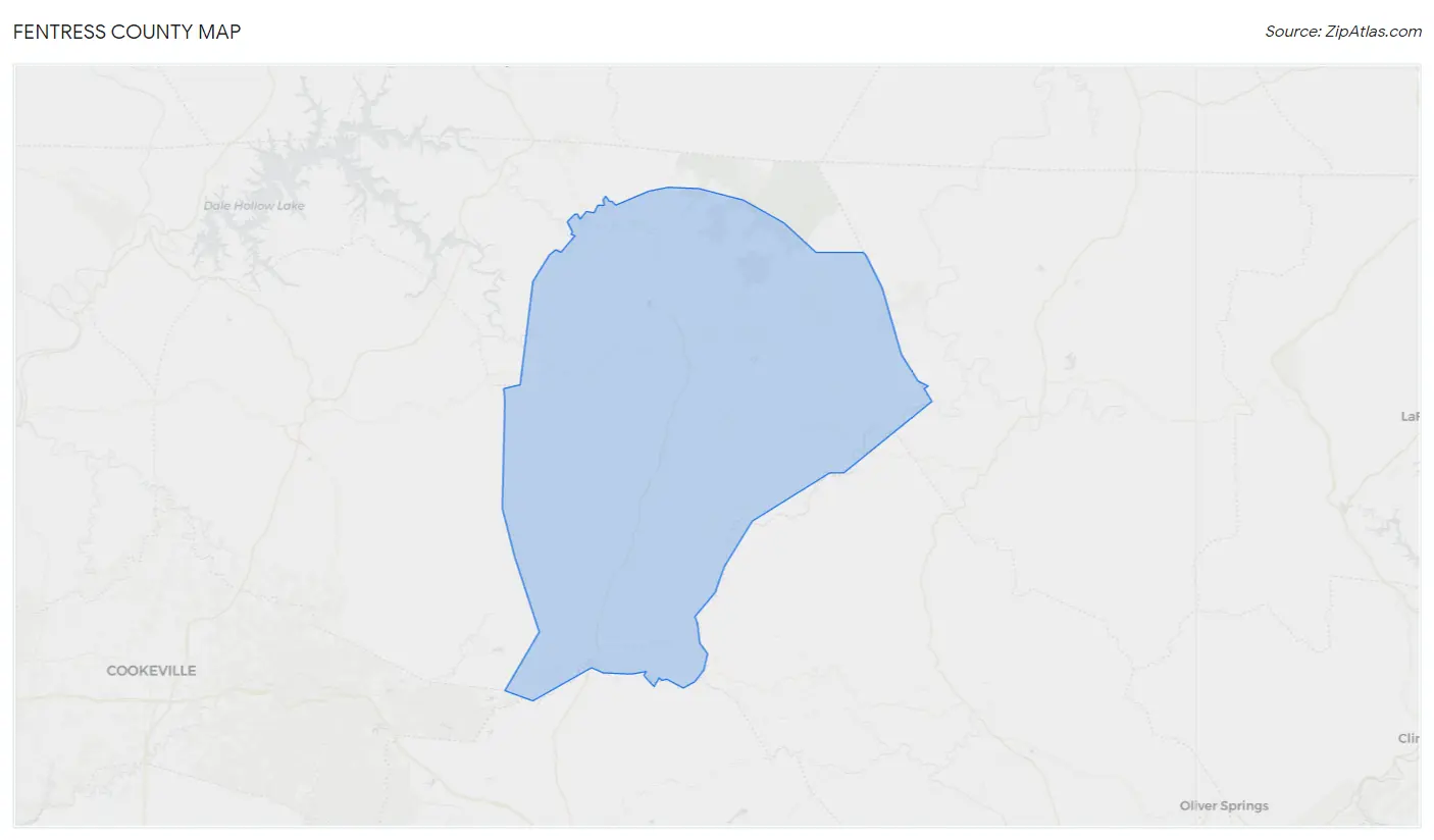 Fentress County Map