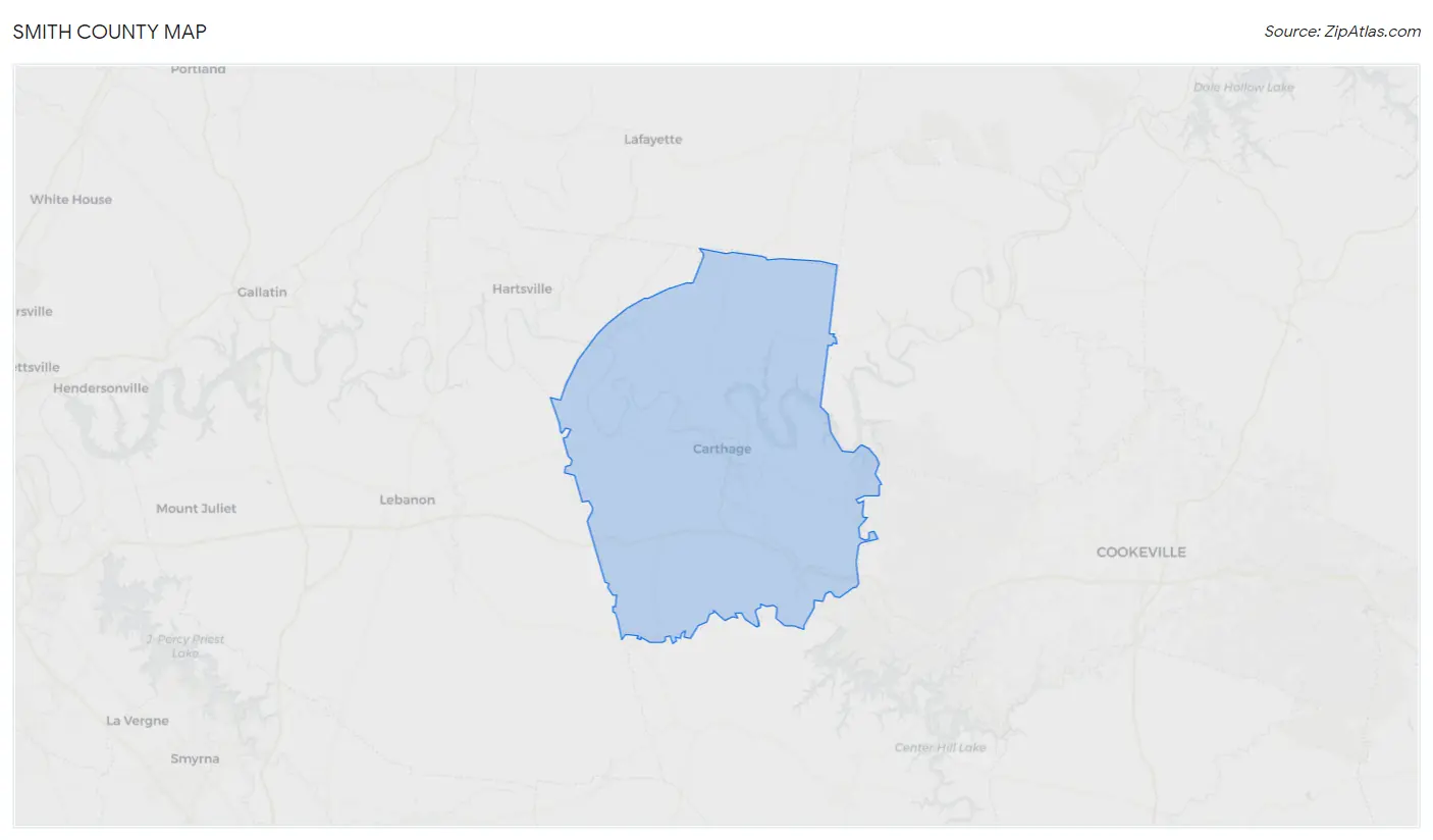 Smith County Map