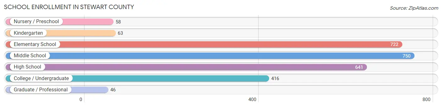 School Enrollment in Stewart County