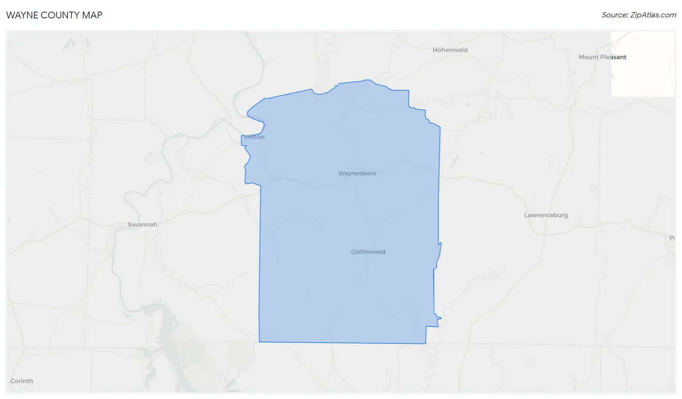 Wayne County Map