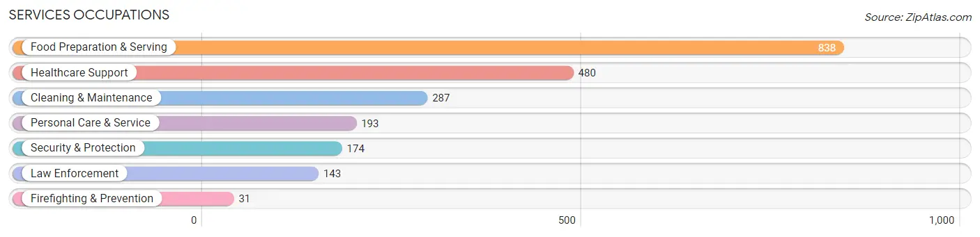 Services Occupations in White County