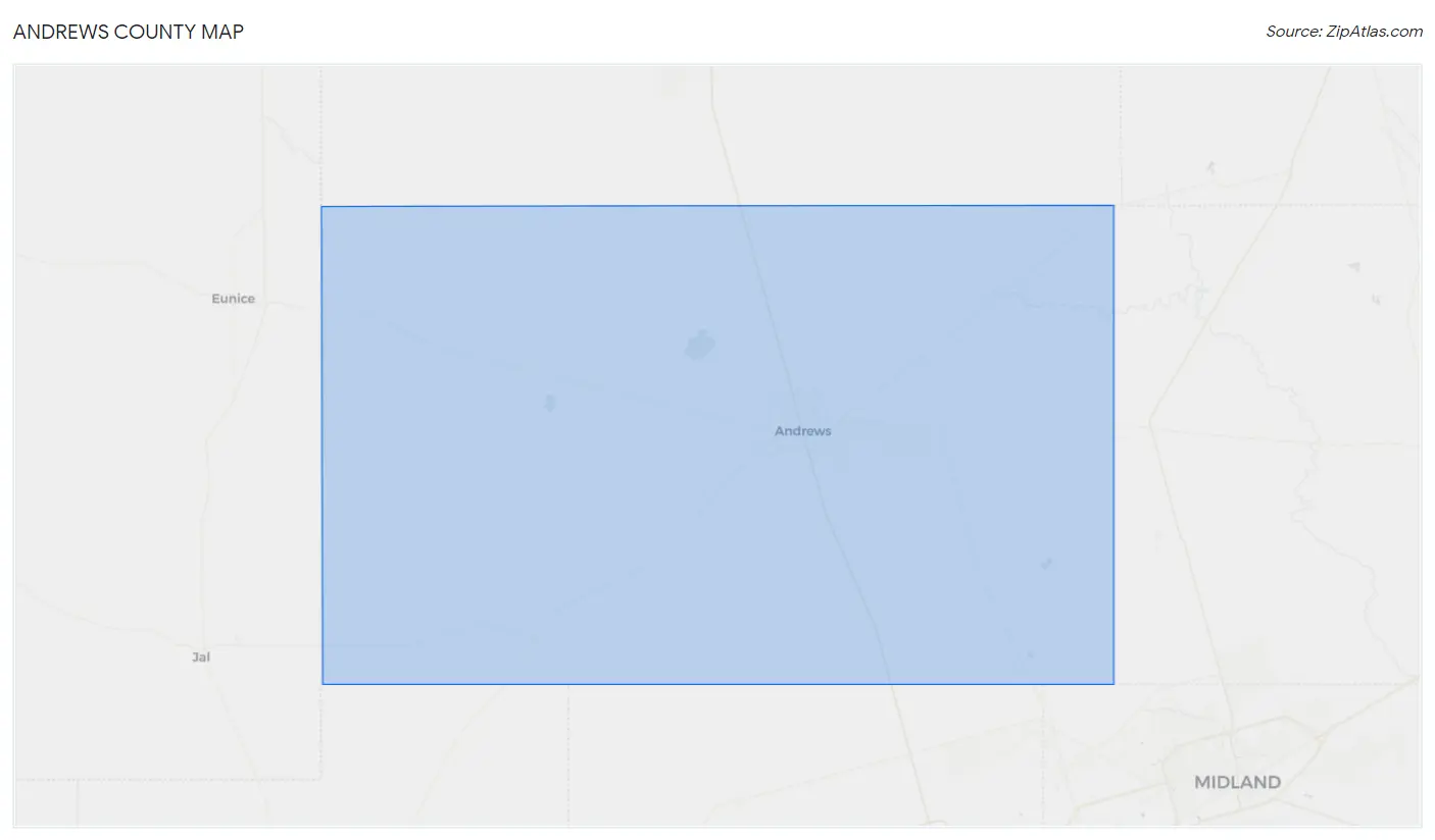 Andrews County Map