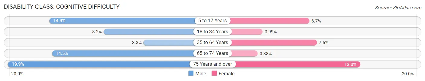 Disability in Archer County: <span>Cognitive Difficulty</span>
