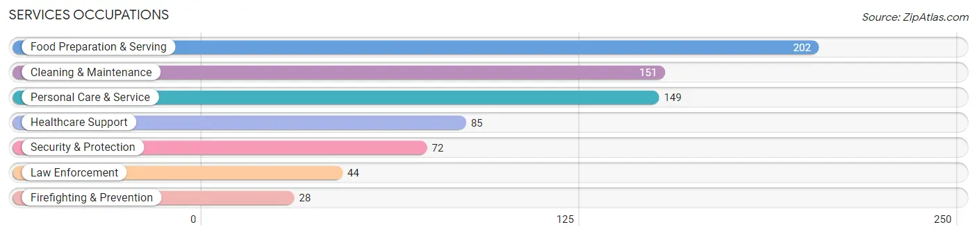 Services Occupations in Archer County