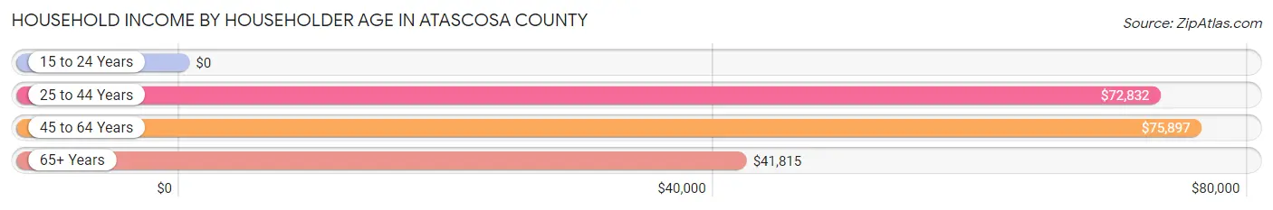 Household Income by Householder Age in Atascosa County
