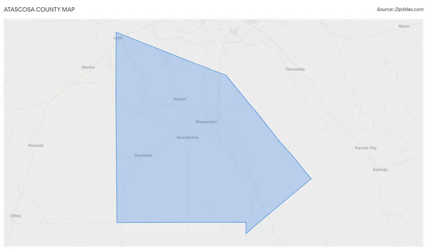 Atascosa County Map